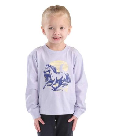 Girls' Long Sleeve Run Wild T-Shirt (Toddler/Child/Youth)