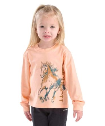 Girls' Long Sleeve Wild Horse T-Shirt (Child/Youth)