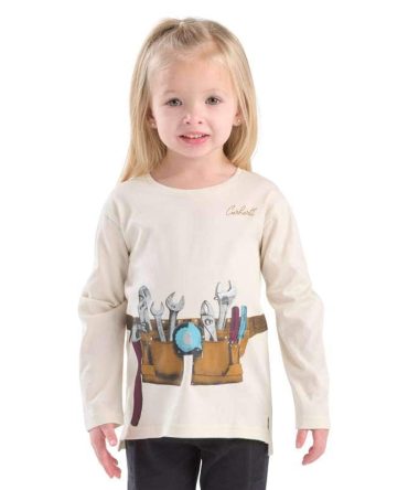 Girls' Long Sleeve Tool Belt T-Shirt (Toddler/Child)