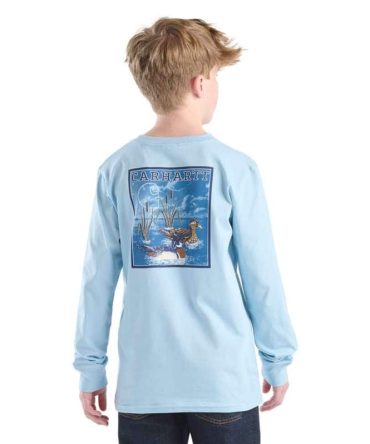 Boys' Long Sleeve Duck Pocket T-Shirt (Child/Youth)