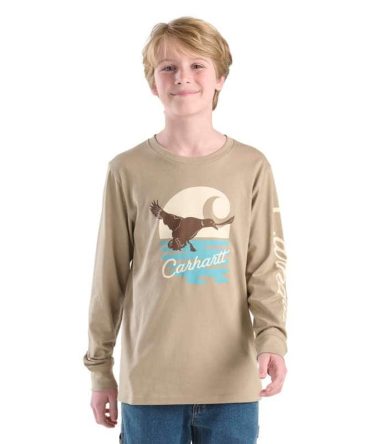 Boys' Long Sleeve Duck "C" T-Shirt (Child/Youth)