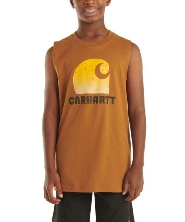 Boys' Sleeveless Carhartt Logo T-Shirt (Child/Youth)