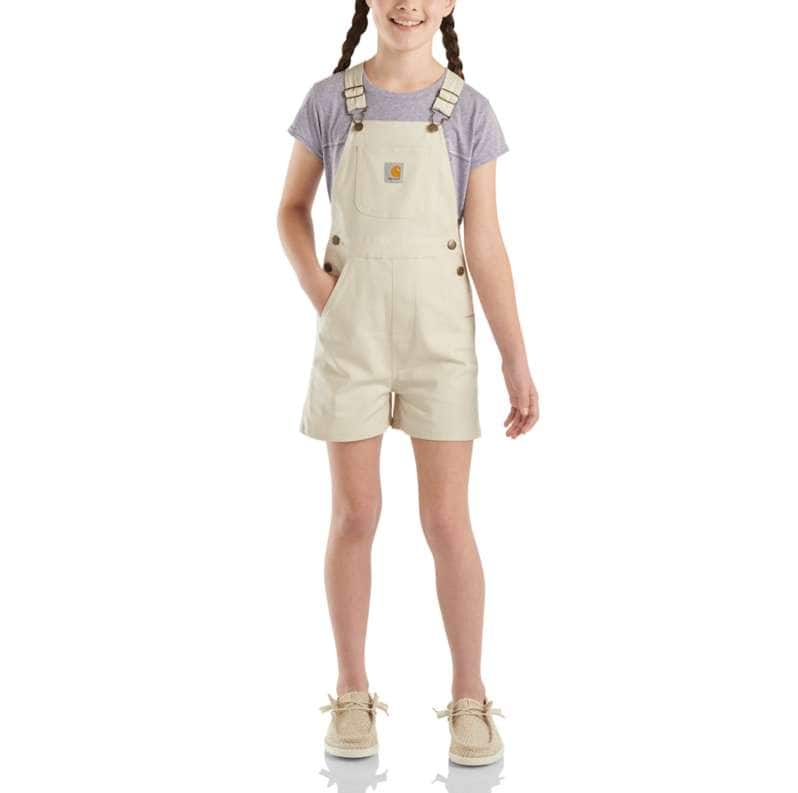 Girls' Rugged Flex® Canvas Shortall (Child/Youth)