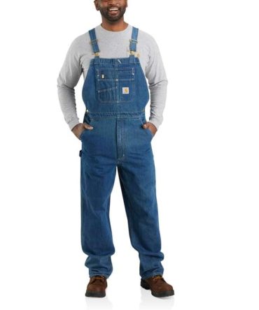 Loose Fit Denim Bib Overall