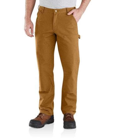 Relaxed Straight Rugged Flex® Duck Double-Front Dungaree Work Pants