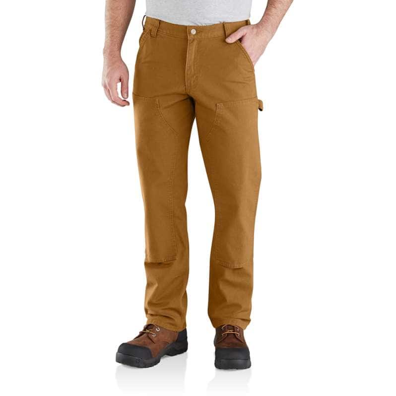 Relaxed Straight Rugged Flex® Duck Double-Front Dungaree Work Pants