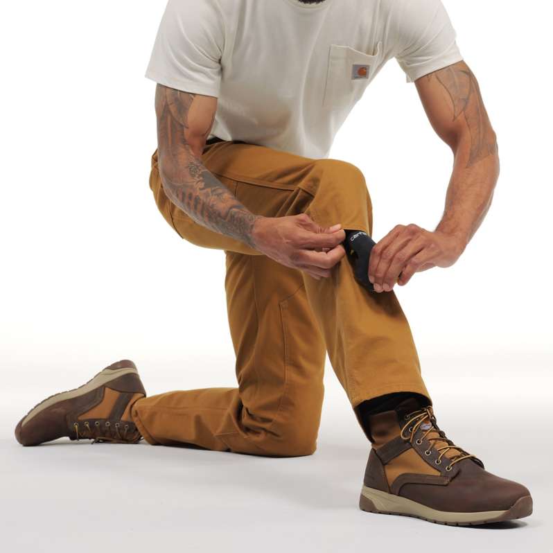 Relaxed Straight Rugged Flex® Duck Double-Front Dungaree Work Pants - Image 8