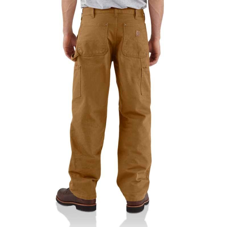 Loose Straight Washed Duck Double-Front Dungaree Work Pants - Image 2