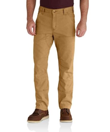 Relaxed Straight Rigby Double-Front Canvas Dungaree Work Pants
