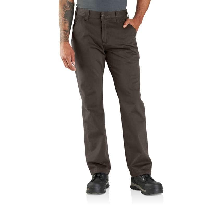 Relaxed Straight Twill Dungaree Work Pants