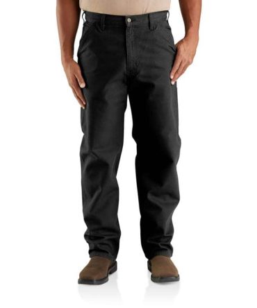 Loose Straight Washed Duck Dungaree Work Pants