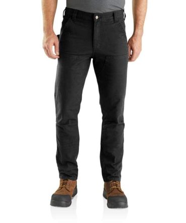Slim Tapered Rugged Flex™ Duck Double-Front Dungaree