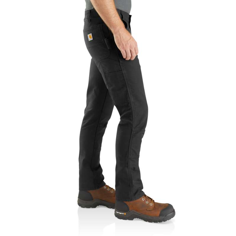 Slim Tapered Rugged Flex™ Duck Double-Front Dungaree - Image 3