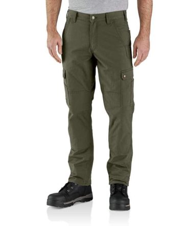 Relaxed Straight Ripstop Lined Cargo Work Pants