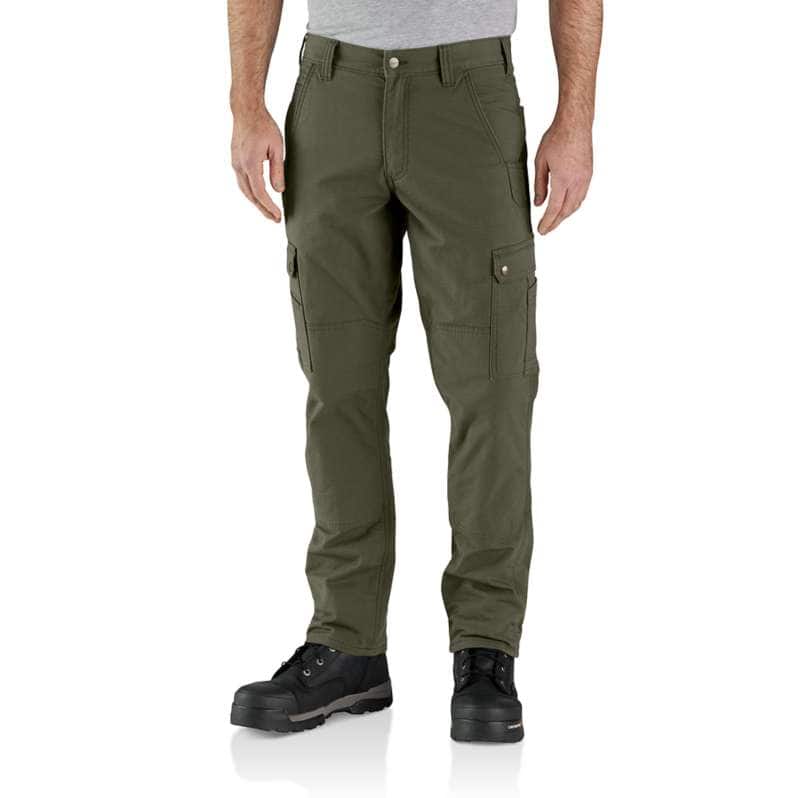 Relaxed Straight Ripstop Lined Cargo Work Pants