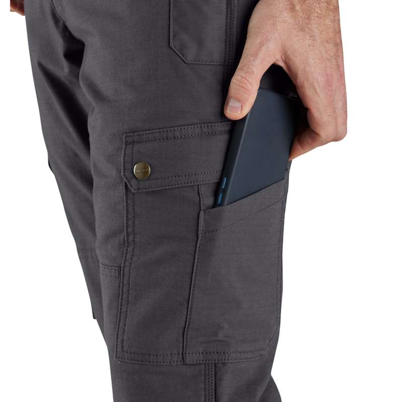 Relaxed Straight Ripstop Lined Cargo Work Pants - Image 5