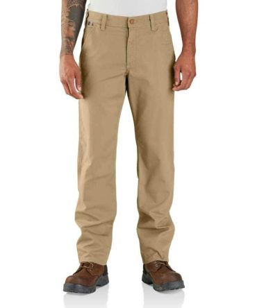 Flame-Resistant Rugged Flex® Relaxed Fit Canvas Work Pant