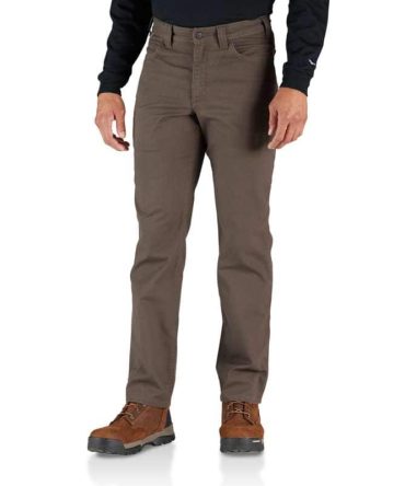 Flame-Resistant Rugged Flex Relaxed Fit Canvas Five-Pocket Work Pant