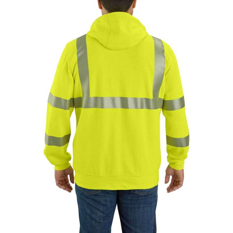 Flame Resistant High-Visibility Force Loose Fit Midweight Full-Zip Class 3 Sweatshirt - Image 2