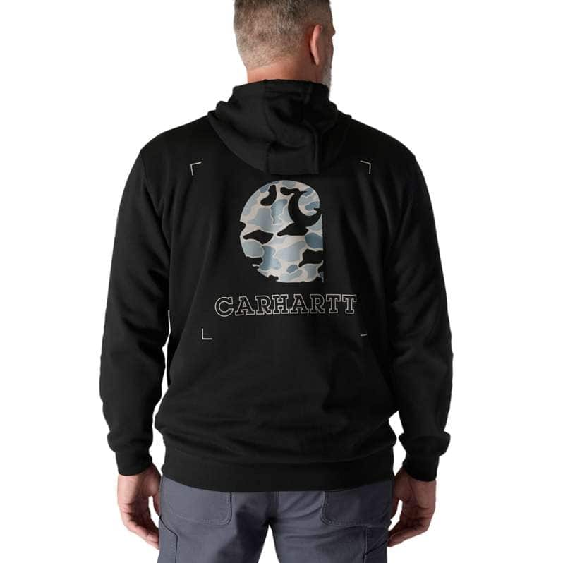 Loose Fit Midweight Camo Graphic Sweatshirt