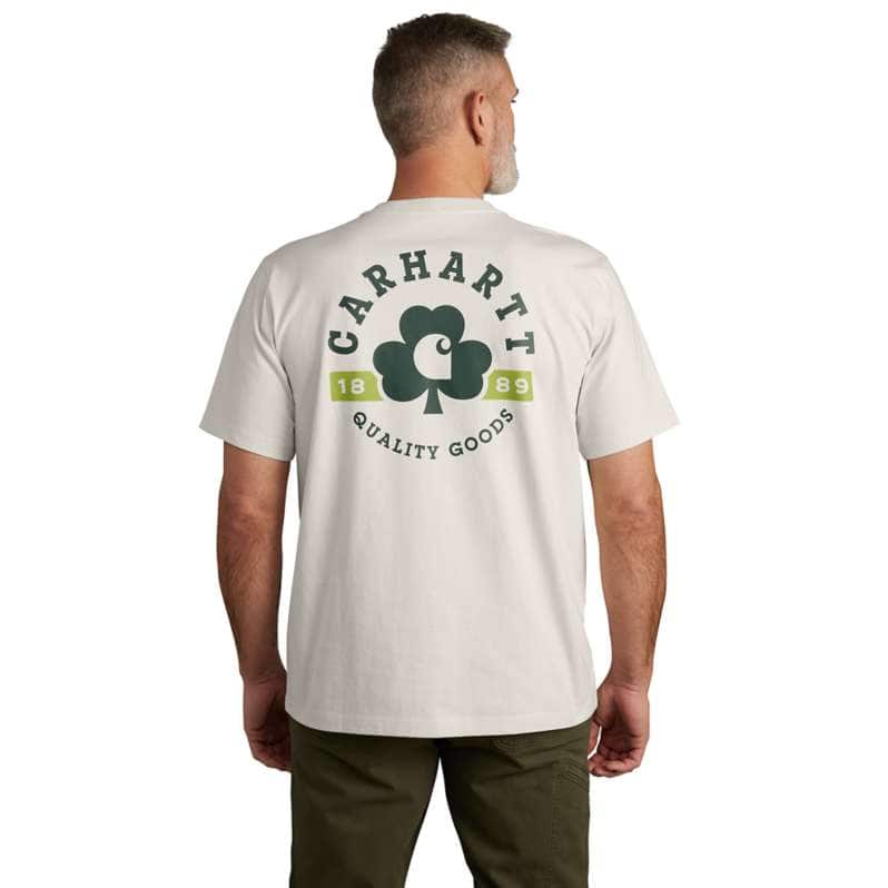 Relaxed Fit Heavyweight Short-Sleeve Pocket Shamrock Graphic T-Shirt