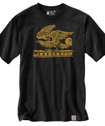 Loose Fit Heavyweight Short-Sleeve Eagle Graphic T-Shirt