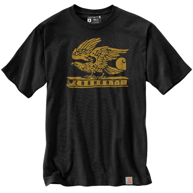 Loose Fit Heavyweight Short-Sleeve Eagle Graphic T-Shirt