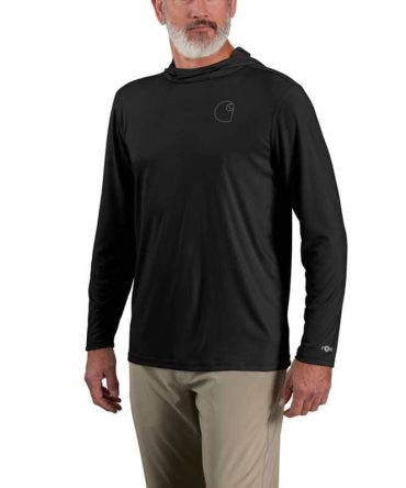 Force Sun Defender™ Lightweight Long-Sleeve Hooded Logo Graphic T-Shirt