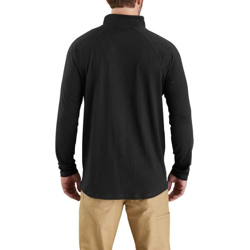 Carhartt Force® Relaxed Fit Midweight Long-Sleeve Quarter-Zip Mock-Neck T-Shirt - Image 2