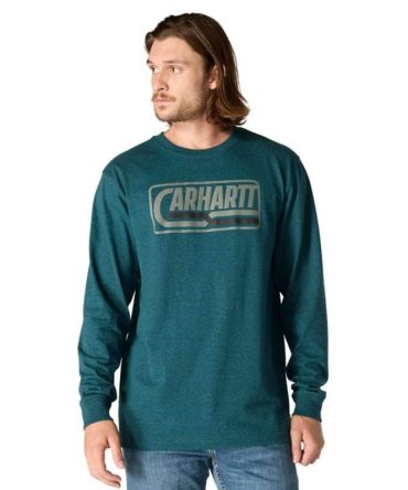 Loose Fit Heavyweight Long-Sleeve Logo Graphic T-Shirt