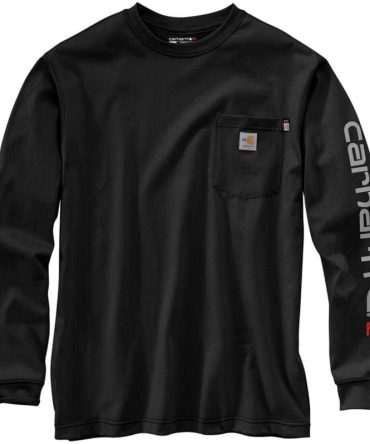 Flame Resistant Carhartt Force® Loose Fit Midweight Long-Sleeve Logo Graphic T-Shirt