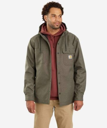 Rain Defender® Relaxed Fit Heavyweight Hooded Shirt Jac