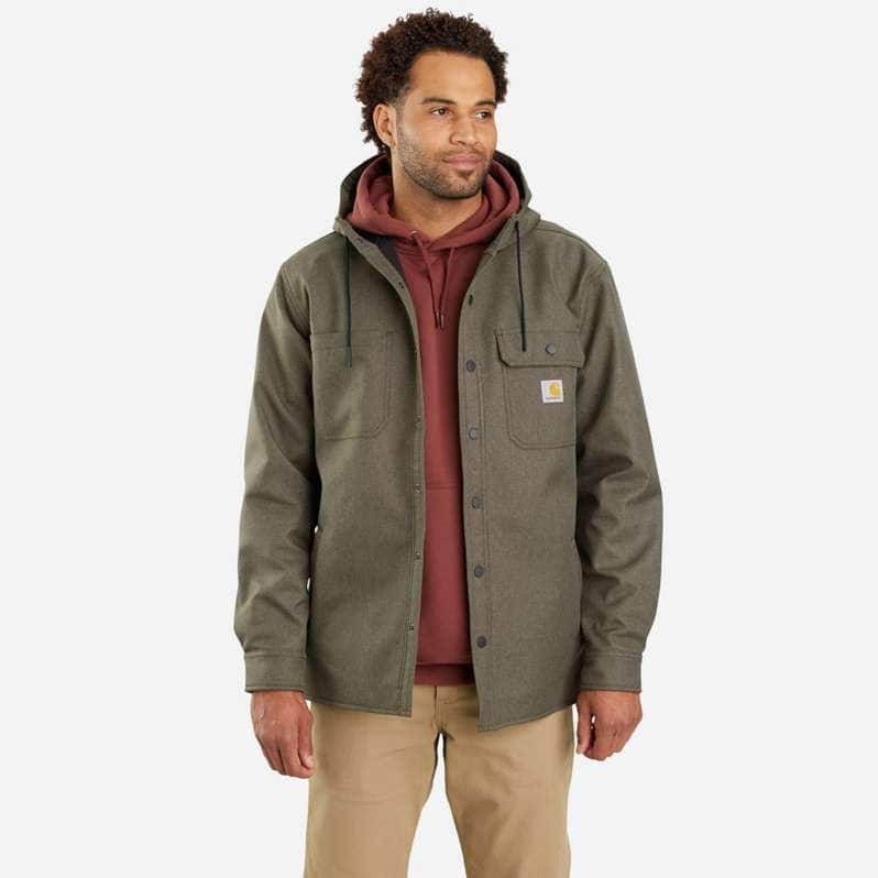 Rain Defender® Relaxed Fit Heavyweight Hooded Shirt Jac