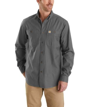 Rugged Flex® Relaxed Fit Midweight Canvas Long-Sleeve Shirt
