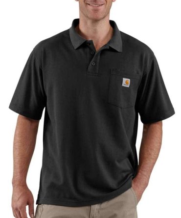 Loose Fit Midweight Short-Sleeve Pocket Polo