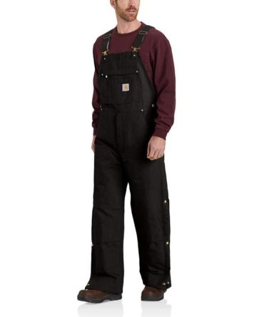Loose Fit Firm Duck Insulated Bib Overall - 2 Warmer Rating
