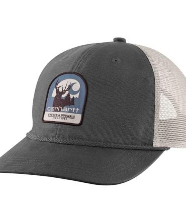 Canvas Mesh-Back Deer Patch Cap