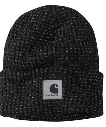 Knit Reflective Patch Beanie