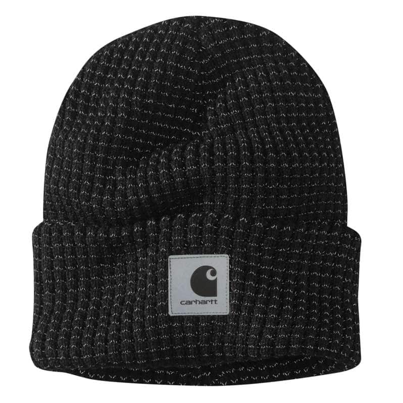 Knit Reflective Patch Beanie
