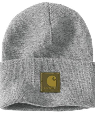 Knit Rubber Patch Beanie