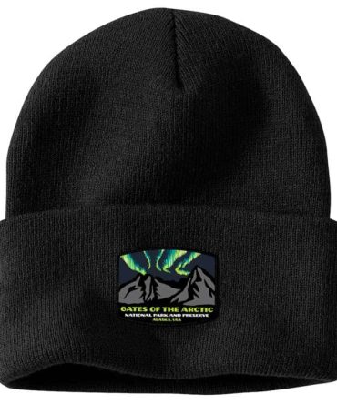 Knit Cuffed Gates of the Arctic National Park Patch Beanie