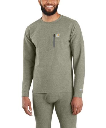 Men's Base Layer Thermal Shirt - Carhartt Force® - Heavyweight - Heathered Knit