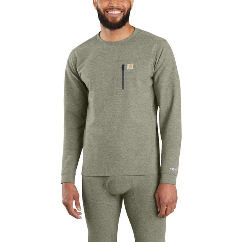 Men's Base Layer Thermal Shirt - Carhartt Force® - Heavyweight - Heathered Knit