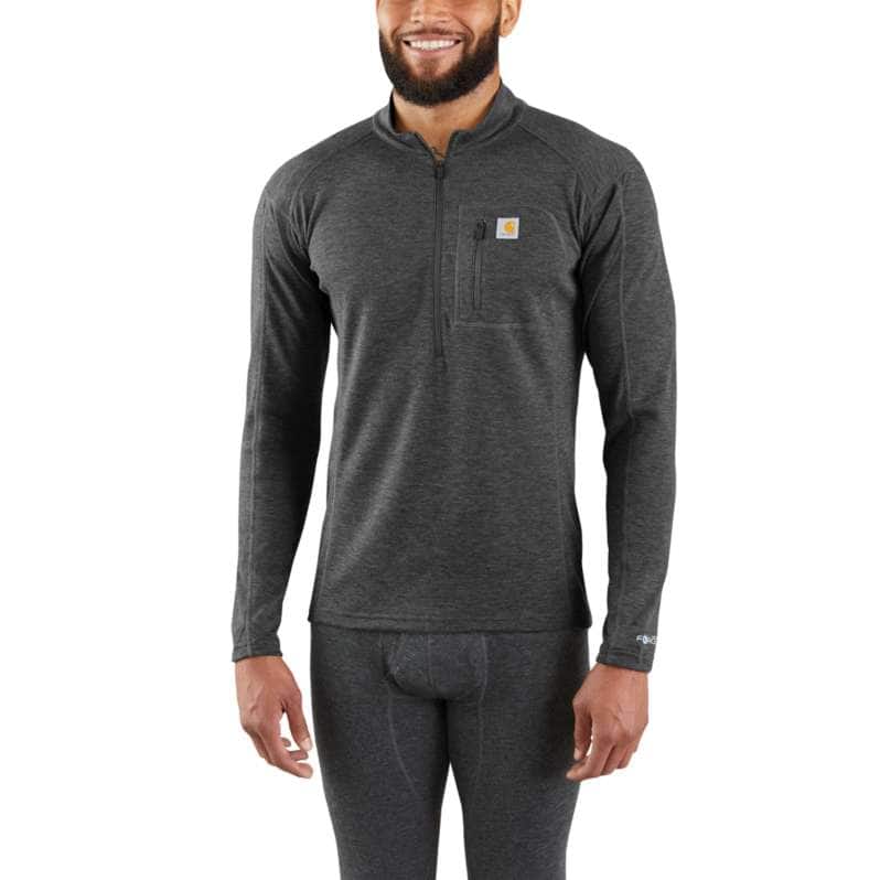 Men's Base Layer Quarter-Zip Thermal Top - Carhartt Force® - Midweight - Poly-Wool