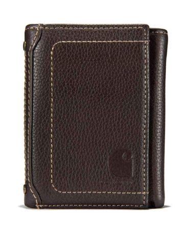 Milled Pebble Trifold Wallet